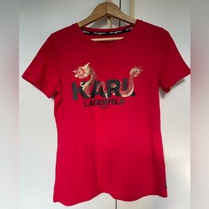 Karl Lagerfeld Lunar New Year exclusive red T-shirt